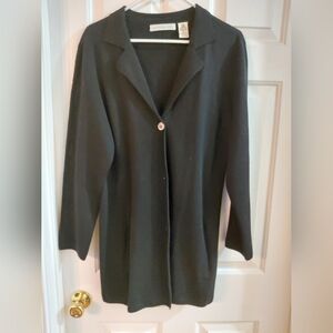Long Black Women's Trench Coat - Unbranded